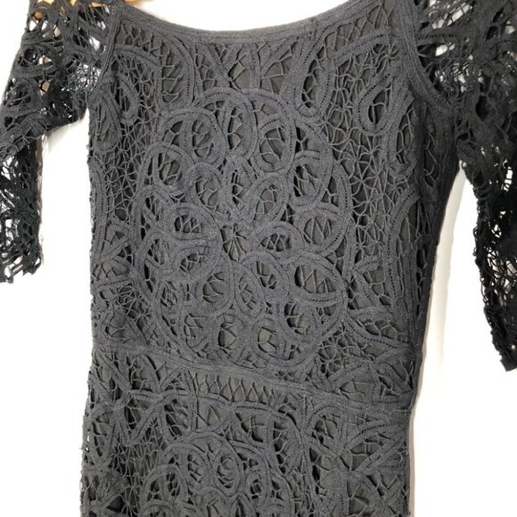 SAYLOR  Black Lace Overlay Dress Size XS - Picture 2 of 9